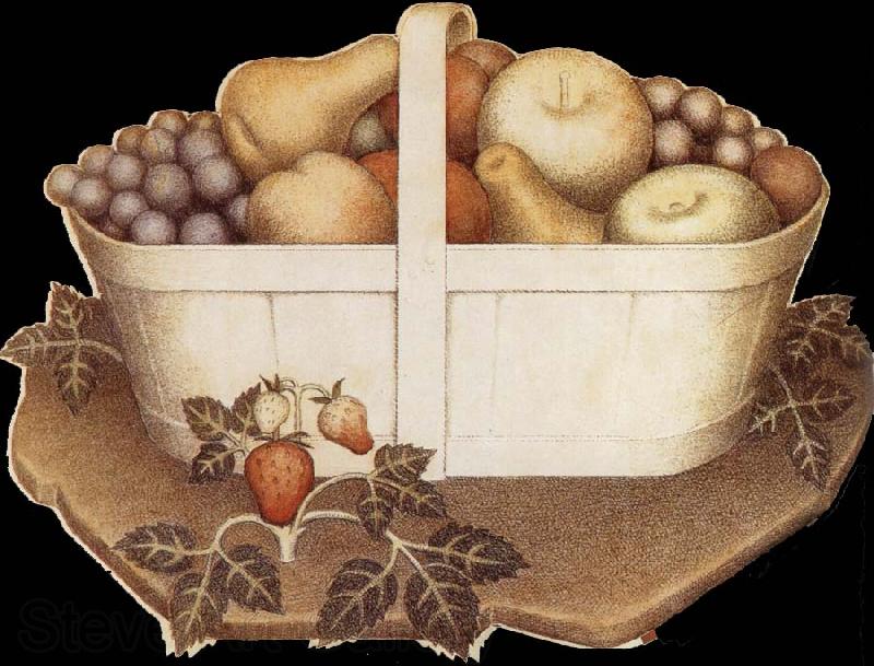 Grant Wood Fruit Norge oil painting art
